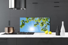 Szkło Ozdobne do Kuchni Złocisty Blask Słońca