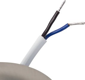 Zestaw 5 nowoczesnych reflektorów wpuszczanych ze stali w tym LED 3-stopniowo ściemniany - Mio