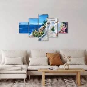 Obraz - Uliczka nad morzem (125x70 cm)