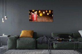 Obraz na płótnie Prezent na Deskach