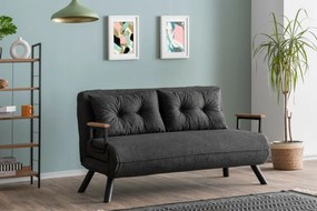 Sofa rozkładana Sando 2 ciemnoszara