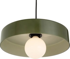 Nowoczesny system szynowy czarny z 2 zielonymi lampami wiszącymi i 3 reflektorami 1-fazowy - Iconic Jeana Luxe Jina