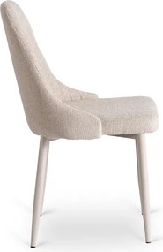 Zestaw Stół Prostokątny Rozkładany CLARK 120-160 cm Dąb Artisan/Kaszmir i 4 Krzesła TORINO Kremowe