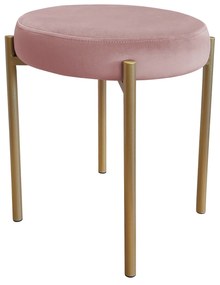 TABORET DIOR STOŁEK LOFT metal podstawa złota MG58