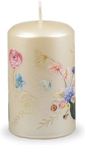Beżowa świeczka Unipar Flower Paradise, 40 h