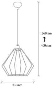 Czarna metalowa lampa wisząca Opviq lights Aristea