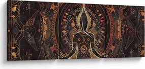 Obraz - Zen (z zegarem) (90x30 cm)
