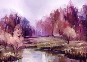 Obraz - Malarstwo pejzażowe jesienne (70x50 cm)