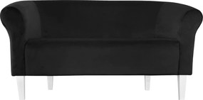 Sofa Milo tkanina Welur wygodna sofa tapicerowana do salonu i poczekalni : Kolor nogi - Biała, Kolor tkaniny - VELVET - MG19, Typ tkaniny - Velvet, Wysokość nogi - 20 cm