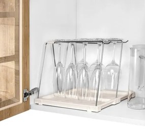 Tescoma Uchwyt na kieliszki do wina z ociekaczemFlexiSPACE, 33 x 14,8 cm