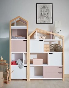 Różowy regał dziecięcy MANHATTAN/PHOEBE FLAMINGO