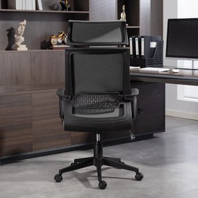 HOMCOM Krzesło biurowe z miękkim oparciem, kołami, podłokietnikami, regulowaną wysokością, wełna sztuczna, Szary