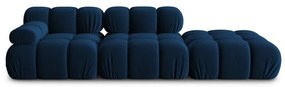 Niebieska aksamitna sofa 282 cm Bellis – Micadoni Home