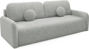 Kanapa RAVION rozkładana funkcja spania JASNY SZARY sofa