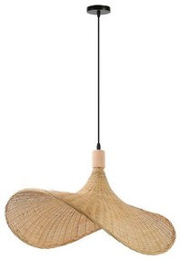 Immax 08289L - Żyrandol na lince SOMBRERO 1xE27/40W/230V śr. 70 cm rattan