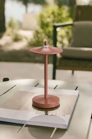 Bezprzewodowa Lampa Stołowa Led Do Użytku Zewnętrznego Z Żelaza Zuniga Terracota - Sklum