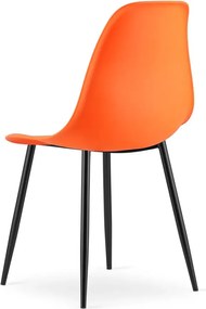 Pomarańczowe krzesło metalowe do jadalni Z2-K46