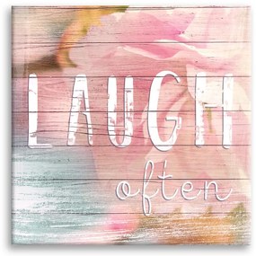 Obraz Styler Canvas Dreams Laugh, 32x32 cm