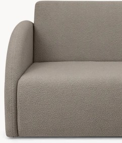 Sofa rozkładana Nubi trzyosobowa 140 cm z pojemnikiem - beżowa boucle Quelle 16