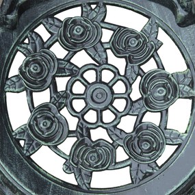 Outsunny Zestaw Bistro Ogrodowy 3-częściowy Aluminiowy Antyczny Zielony | Aosom PL