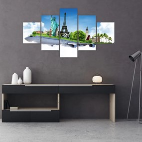 Obraz - Podróż dookoła świata (125x70 cm)