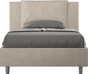 Łóżko bez stelaża tapicerowane 120x210 microfibra piaskowy Antea