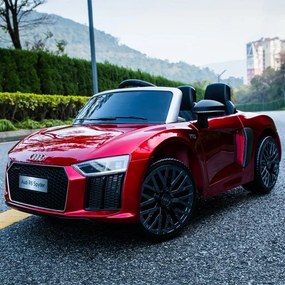 Baby Mix Samochód elektryczny dla dzieci Audi R8 Spyder Maxi, czerwony