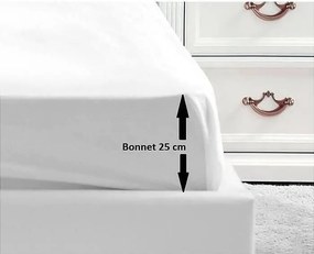 Poszewka na materac 100% bawełny 140x190x25 cm biała - Certyfikat OEKO-TEX