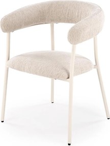 Krzesło tapicerowane K557 beżowe/białe