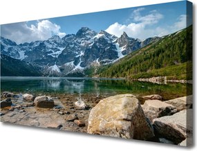 Zdjęcie na płótnie Górska Panorama z Jeziorem