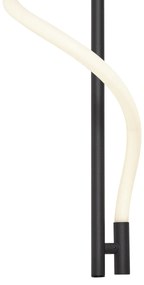 Nowoczesny Kinkiet / Lampa scienna czarny z wbudowaną diodą LED z 3-stopniową regulacją - Twirl Nowoczesny Oswietlenie wewnetrzne
