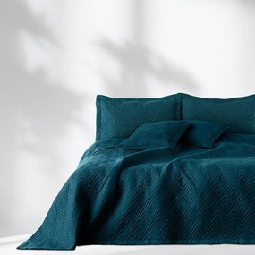 Restilo Narzuta na łóżko Ophelia teal, 220 x 240 cm