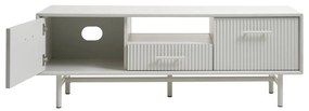 Szara szafka pod TV 140x50x45 cm Palma – Unique Furniture