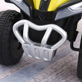 HOMCOM Jeździk dzieci pchacz samochód dziecięcy stopami odpychanie się światło muzyka żółty