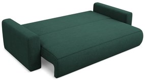 Zielona rozkładana/ze schowkiem sofa 238 cm Kapua – Makamii