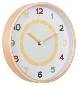 Karlsson 5962MC designerski zegar ścienny żółty,średnica 25 cm