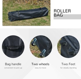 Outsunny Pawilon ogrodowy, składany pawilon, namiot festynowy, namiot ogrodowy w zestawie z kołkami i linami, tkanina Oxford, 2,95 x 2,95 x 2,64 m, Niebieski