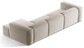 Beżowy narożnik (prawostronny/z szezlongiem) Bergano – Cosmopolitan Design