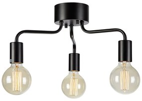 Czarna lampa sufitowa z metalowym kloszem 38x38 cm Avery – Markslöjd