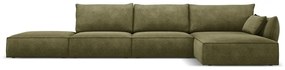 Zielony narożnik (prawostronny) Vanda – Mazzini Sofas