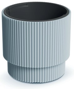 Donica ogrodowa z wkładem Milly 39,5 x 39,5 x 37,5 cm jasnoszary PROSPERPLAST