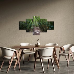 Obraz - Promienie słońca w dżungli (125x70 cm)