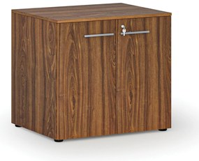 Szafa biurowa z drzwiami PRIMO WOOD, 800 x 640 x 735 mm, orzech