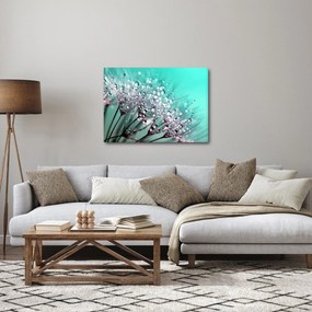 Obraz - zroszona roślina (70x50 cm)