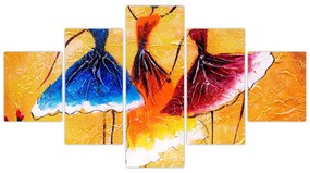 Obraz - Obraz olejny, baletki (125x70 cm)