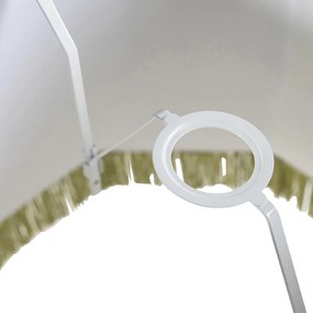 Abażur z jedwabiu zielony 45 cm - Granny