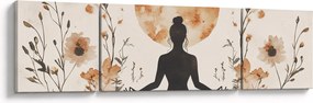 Obraz - Pomarańczowa joga (170x50 cm)