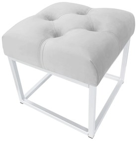 Pufa CHESTERFIELD LOFT ławka postawa biała MG39