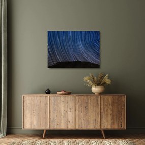 Obraz na szkle - nocne gwiazdy i niebo (70x50 cm)