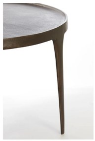 Brązowe okrągłe stoliki zestaw 2 szt. ø 75 cm Tobias – Light &amp; Living